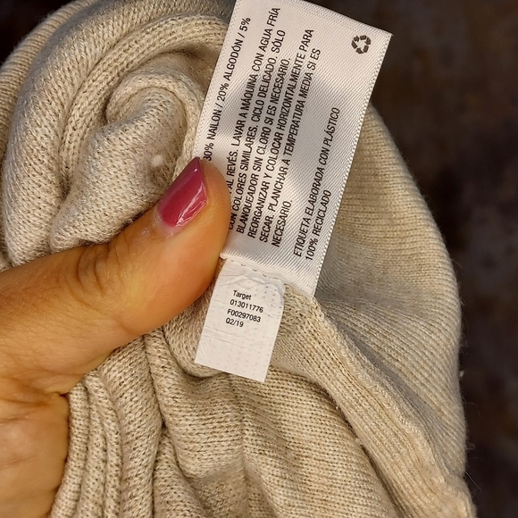 Universal Thread Target NWT sweater turtleneck long sleeve oatmeal (tan beige) L - Picture 8 of 13